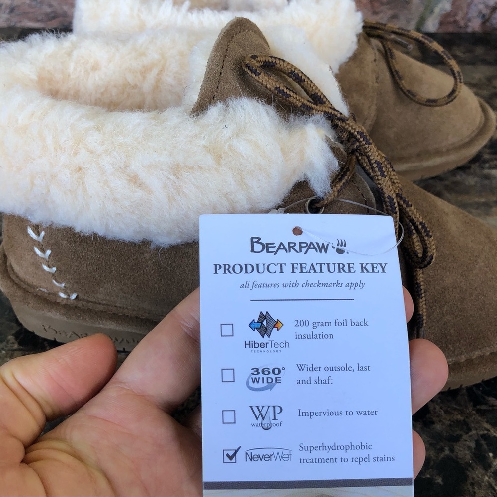 NEW BEARPAW Girls Kory Low Top Moccasin Boots || - Picture 9 of 15